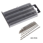 Micro Drill Bits 20 Pieces, 0.3-1.6mm - Roads And Rails