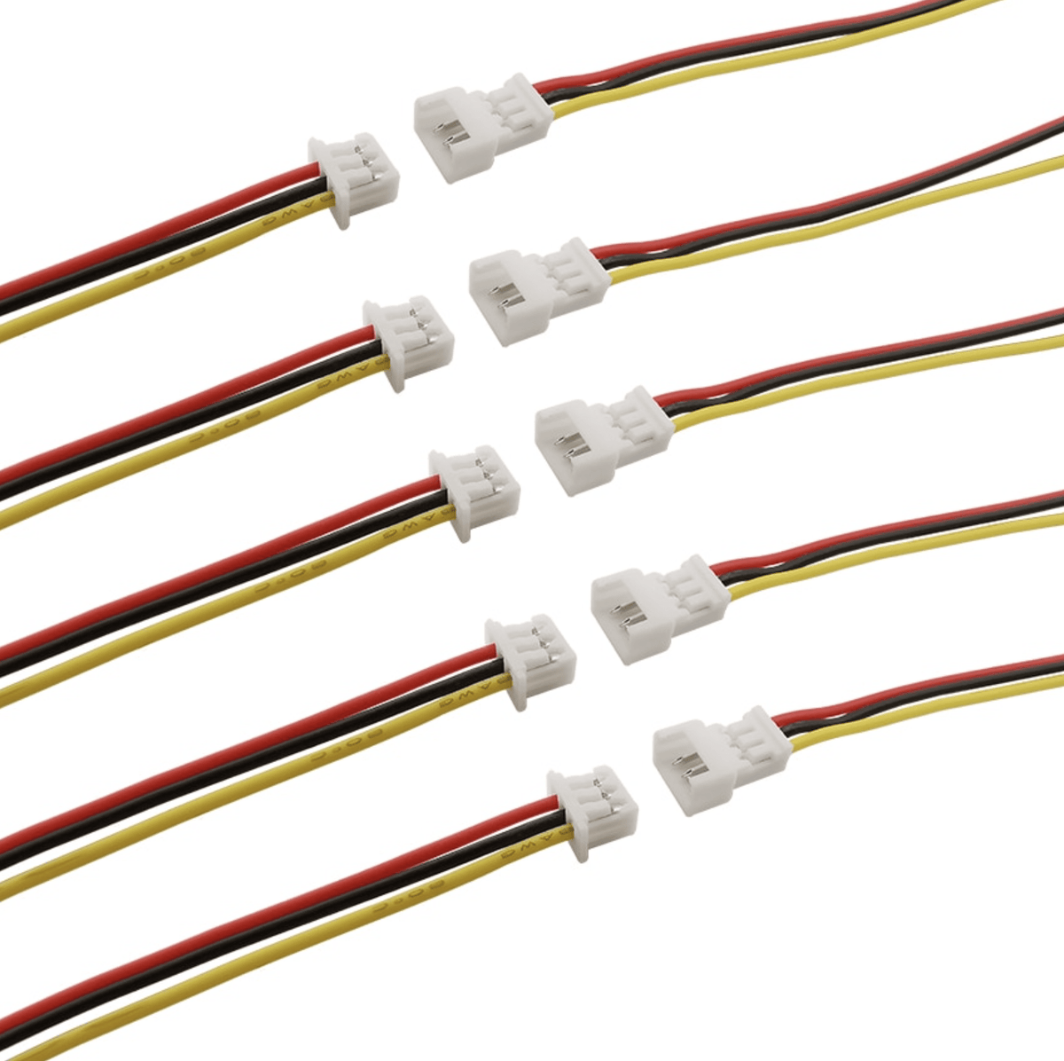 5x Micro Plugs And Sockets (3 Pin)– Roads And Rails