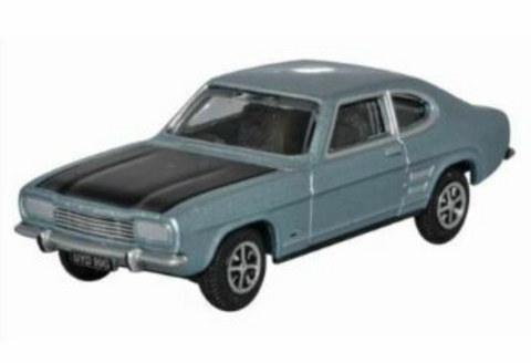 Oxford Diecast 1:76 Ford Capri MkI Blue Mink 76CP004 - Roads And Rails