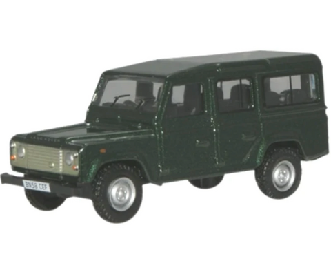 Oxford Diecast 1:76 Land Rover Defender Green 76DEF001 - Roads And Rails
