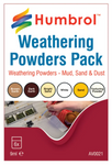 Humbrol Weathering Powder Mixed Pack  6x9g AV0021 - Roads And Rails