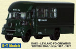 B-T Models Leyland FG Crewbus 'British Rail' Circa 1967-77 DA62 - Roads And Rails