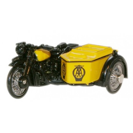 Oxford Diecast 1:76 BSA Motorcycle And Side Car AA 76BSA001 - Roads And Rails