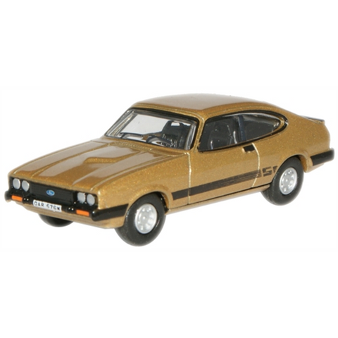 Oxford Diecast 1:76 Ford Capri MkIII Solar Gold 76CAP002 - Roads And Rails