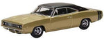 Oxford Diecast 1:87 Dodge Charger 1968 Gold/Black 87DC68002 - Roads And Rails