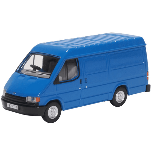 Oxford Diecast 1:76 Mk3 Ford Transit Van Gentian Blue 76FT3009 - Roads And Rails